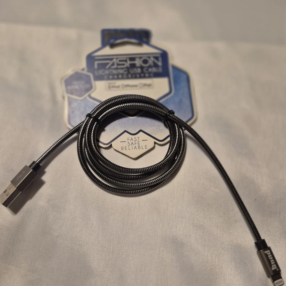 Gray Charging Cable New For Iphone Ipad Or Ipod